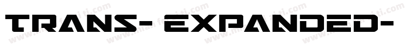 Trans- Expanded字体转换